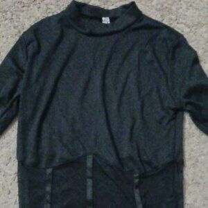 Black Mesh Going Out Shirt